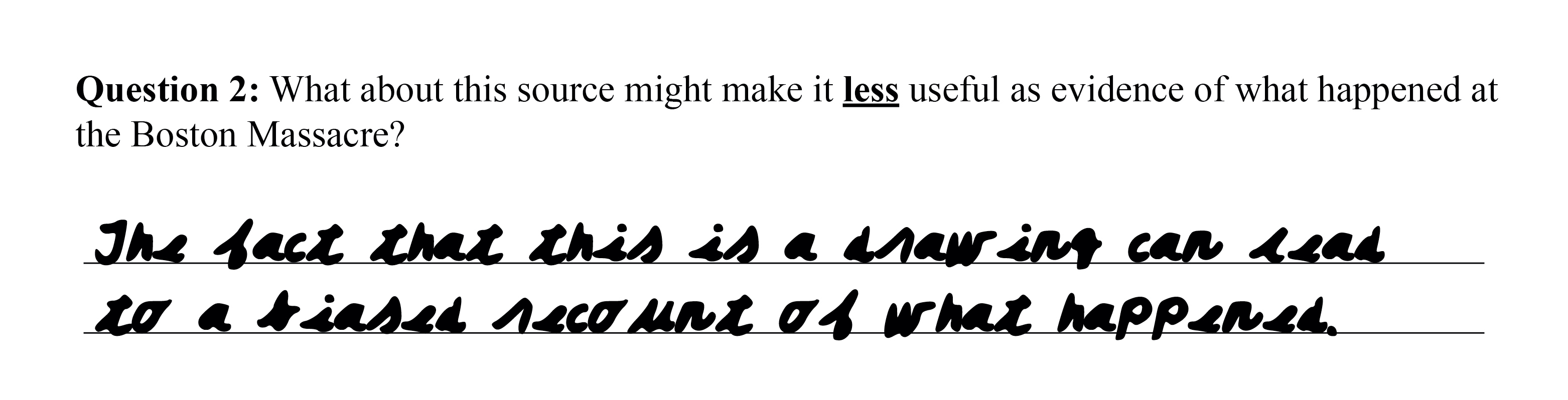 Sample response