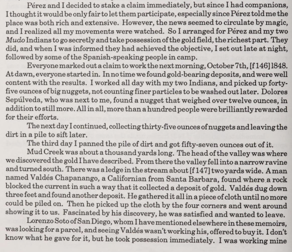 Page from the book Tales of Mexican California by Antonio Franco Coronel