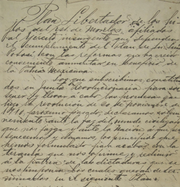 Historical document with two paragraphs of cursive Spanish writing on aged paper.