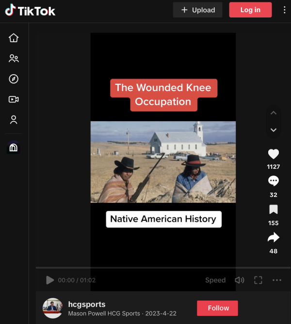 Screenshot of a TikTok video