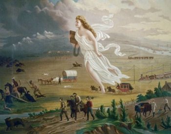 Image: American Progress, painted by John Gast in 1872. From the Library of Congress.